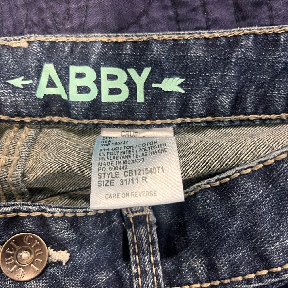 Cruel Girl Abby Dark Blue Boot Cut Jeans